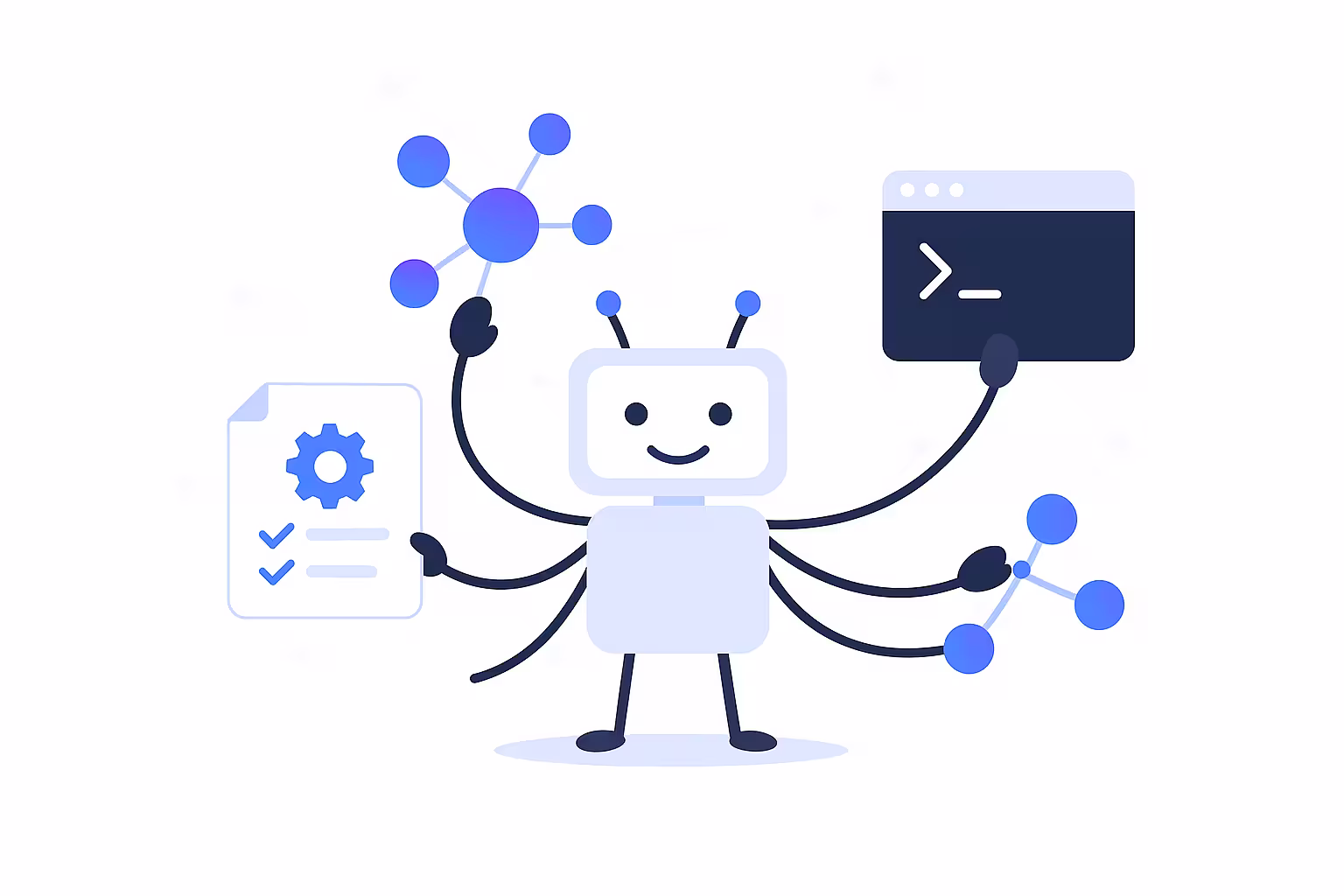 AI assistant seamlessly integrating with monorepo tooling through structured protocols, accessing workspace intelligence and architectural insights
