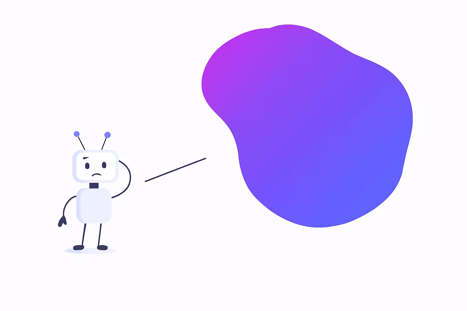 Traditional AI assistant overwhelmed by scattered individual files, unable to understand project relationships and workspace structure